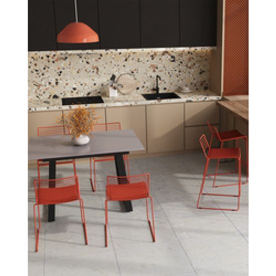 Стул обеденный Danny бордовый с подушкой