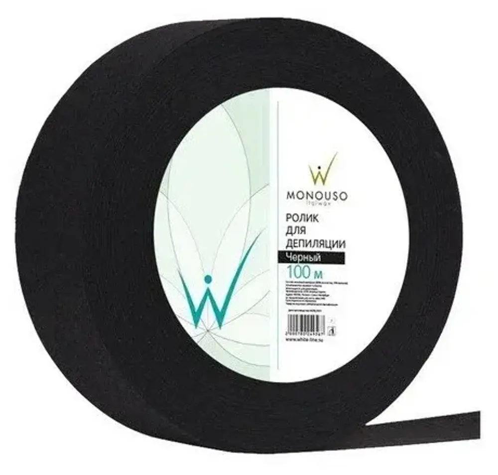 Полоски для депиляции в рулоне (черные), Monousso, Italwax, 7х20 см, 100 шт