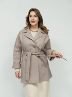 пальто женское демисезонное осень весна короткое шерстяное большие размеры