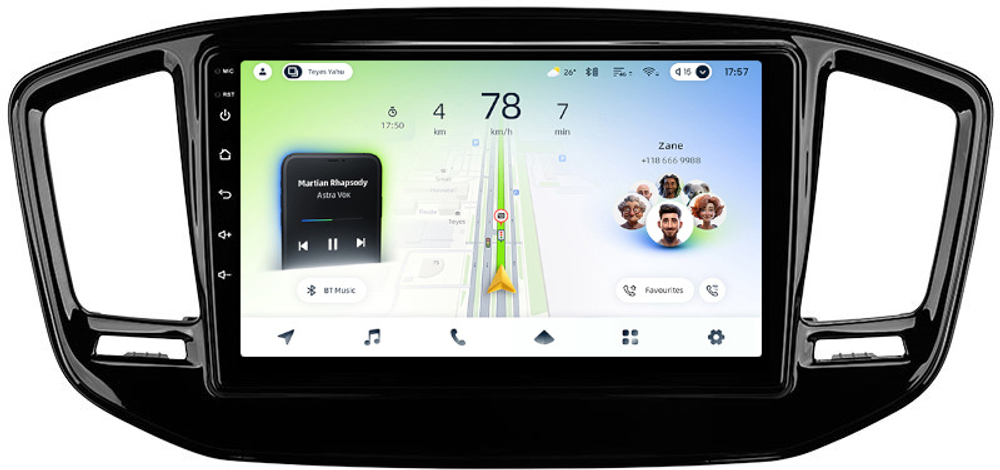 Магнитола для Geely Emgrand X7 2019-2021 - Teyes CC4L монитор 9" IPS на Android 14, Snapdragon 662, CarPlay, 4G SIM-слот