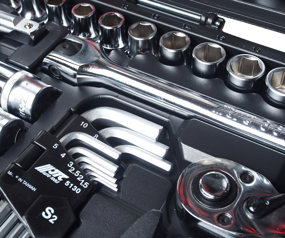 Набор инструментов 1/4" & 1/2" 6-гранный (в кейсе) 156 предметов JTC