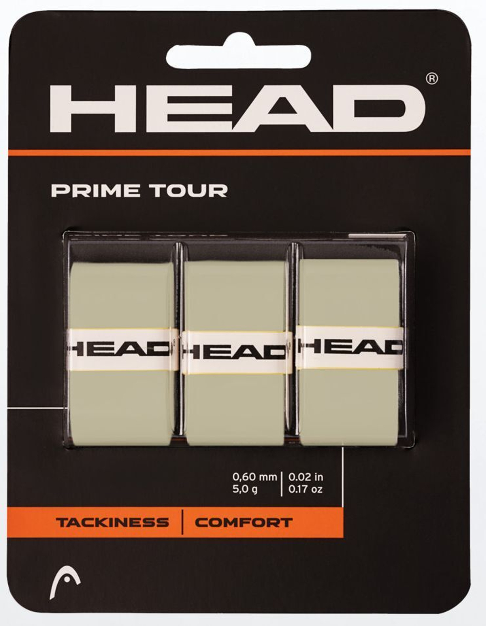 Теннисные намотки Head Prime Tour 3P - серый