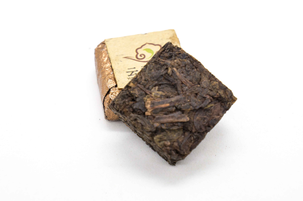 59176 Чай прессованный черный "Пуэр Шу Кофейный кубик" (сяо фан) (без аромика)