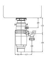 Измельчитель пищевых отходов EMAR ATC-WZB390A Compact