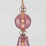 Подвесной светильник со стеклянным плафоном 50202/1 пурпурный