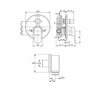 Душевая система Ideal Standard Idealrain Ceraflex BC447AA