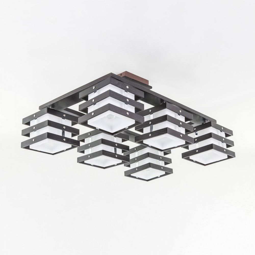 Citilux Киото CL133161 Люстра деревянная Венге Хром