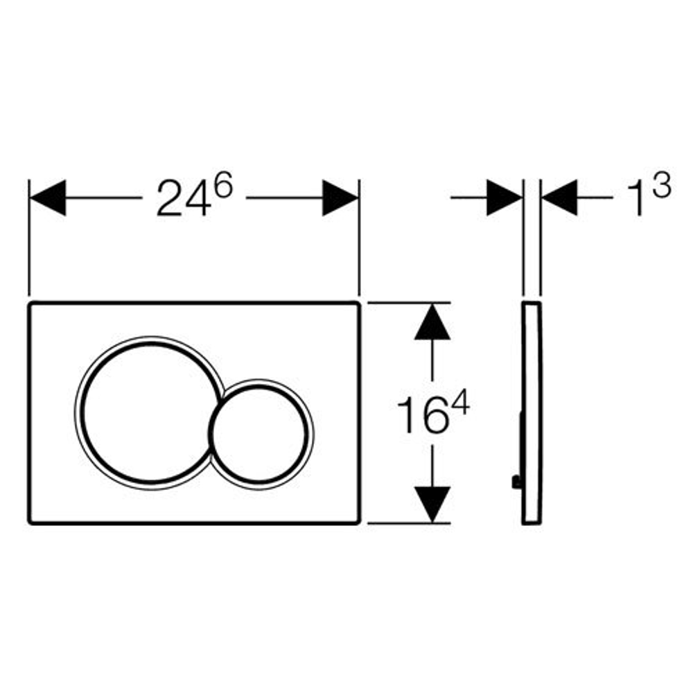 Смывная клавиша GEBERIT Sigma 01 115.770.DW.5