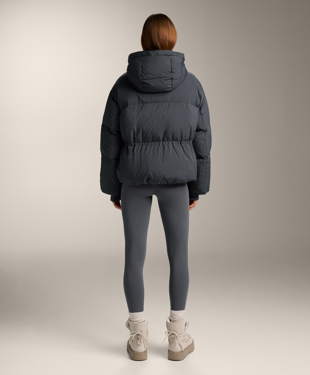 Oysho Короткая куртка с наполнителем из 100% пуха, асфальтовый