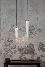 Pendant design lamp Double Cascade by Morghen Studio