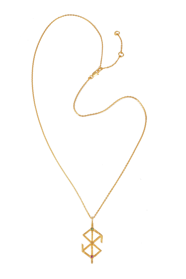 Подвеска "Жрица" на цепи, позолота