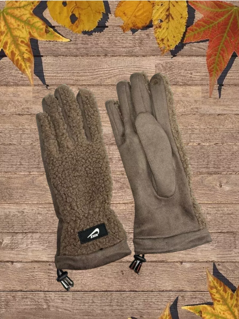 перчатки флисовые сенсорные теплые Nike