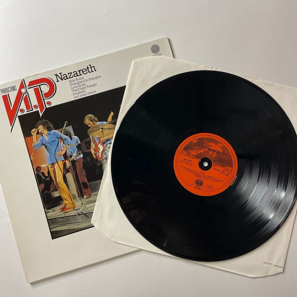 Винтажная виниловая пластинка LP Сборник Nazareth V.I.P. (Germany 1982) Love Hurts