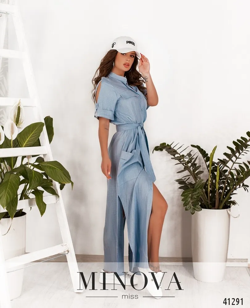 Платье 2018Н-голубой Minova