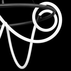 Citilux PYTHON CL220281 Люстра подвесная с пультом Чёрная