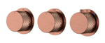 Смеситель встроенный с термостатом STICK DIAMOND COPPER BRUSHED 3-проходной