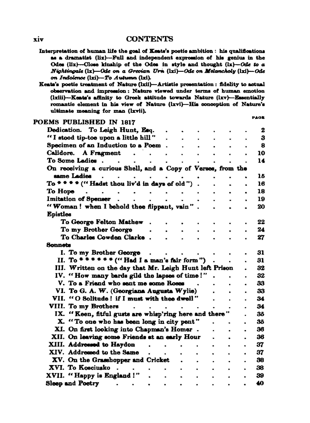 The Poems of John Keats | Keats John