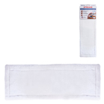 Насадка МОП плоская для швабры/держателя 40 см, карманы (ТИП К), плотная микрофибра, LAIMA "Бюджет"