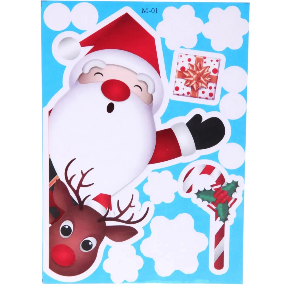 Наклейка на стекло «Новогодний привет» 24*17 см