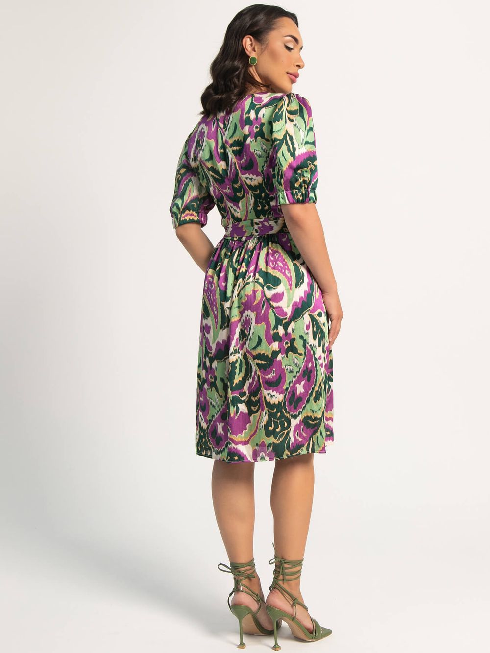 Платье Очарование лета (зелено-фиолетовое) П16065-45М LT Collection