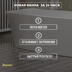 Эмаль для ванны белая 1,2 кг. краска.