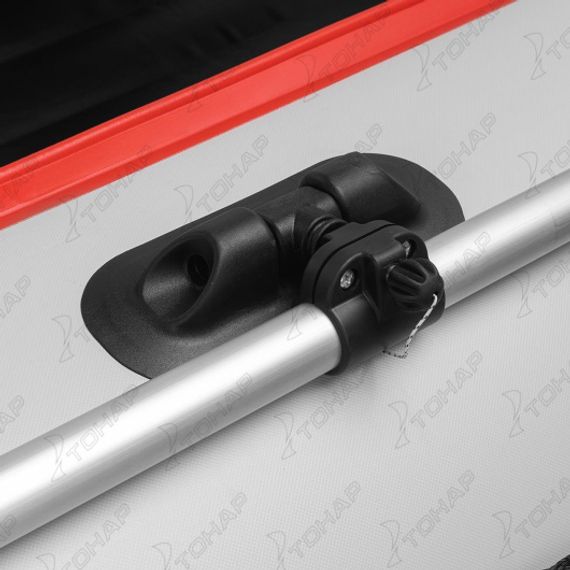 Лодка Алтай А320 надувное дно, светло-серый/красный (модель A-S320AS) Тонар