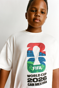 ZARA ФУТБОЛКА FIFA WORLD CUP ™ 2026, БЕЛЫЙ