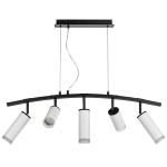 LR7353628630 Люстра RULLO 5х50W GU10 ЧЕРНЫЙ/БЕЛЫЙ (571735+214436-2+214486-3+202430-5)
