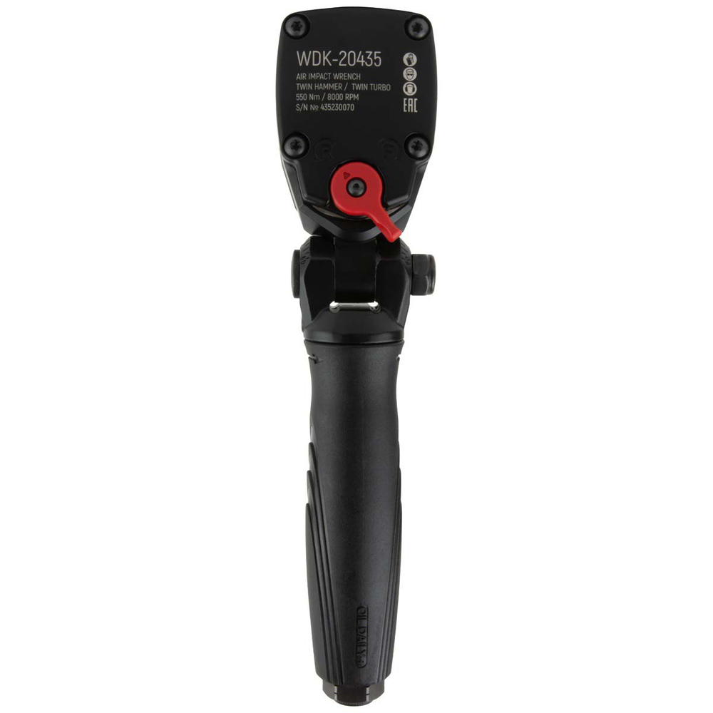 WDK-20435 Гайковерт пневматический ударный 1/2", 550 Нм,  TWIN TURBO
