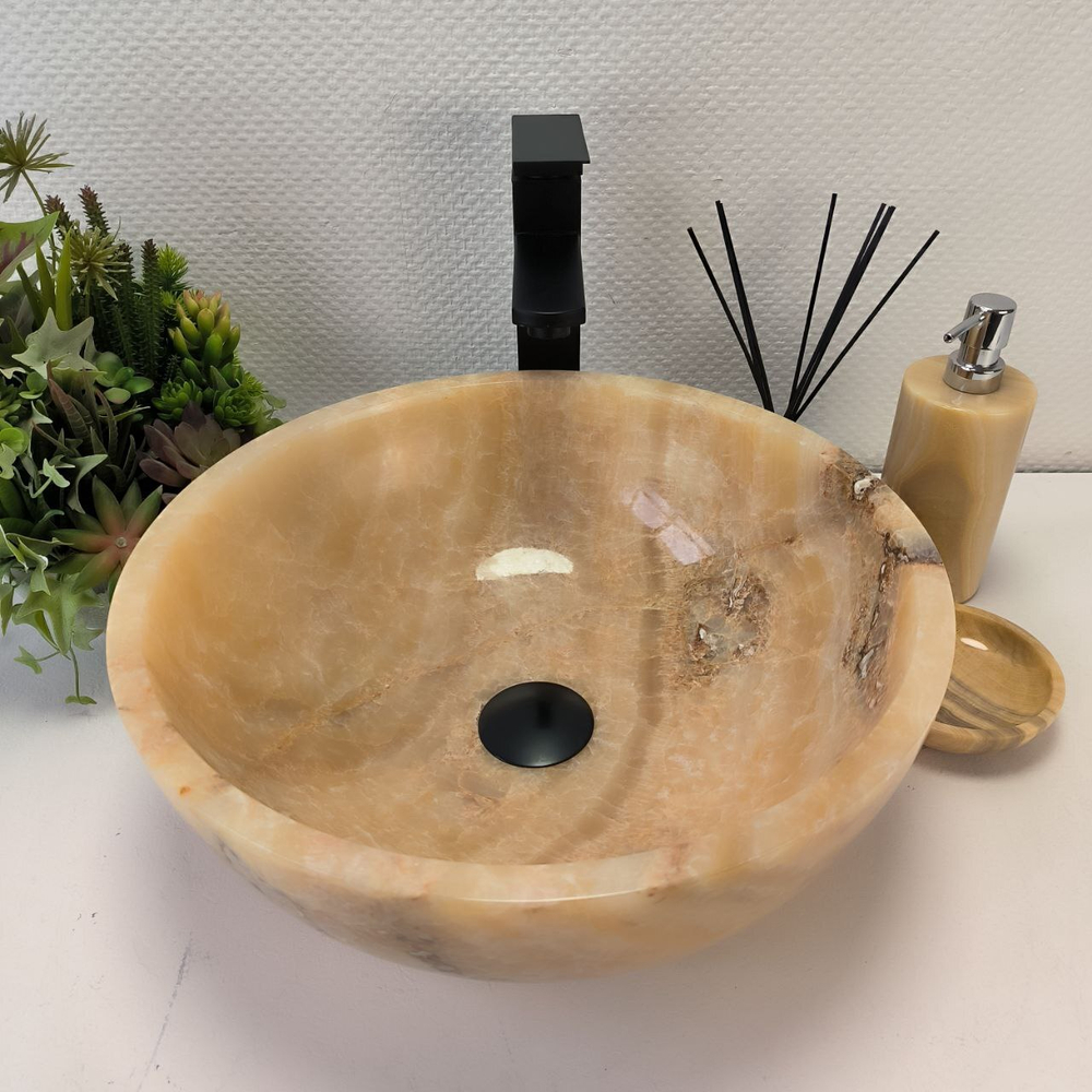 Раковина из оникса Bowl Sunset TinLip BO-63006 40*40*15 140