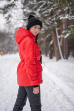 Костюм женский зимний "Fly" красный-черный