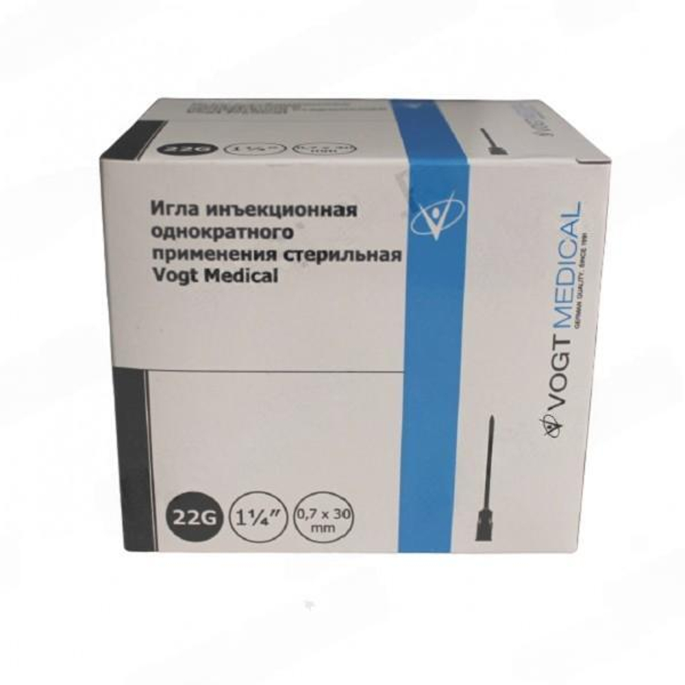Игла инъекционная 22G (0,70х30) , VM  уп.100 шт. Германия