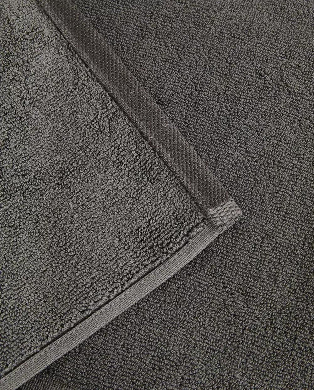 ZARA HOME ХЛОПКОВЫЙ НЕСКОЛЬЗЯЩИЙ КОВРИК ДЛЯ ВАННОЙ, ТЕМНО-СЕРЫЙ