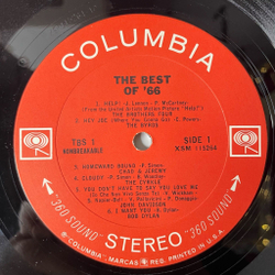 Винтажная виниловая пластинка LP Сборник The Best Of 66 Volume One (USA 1967) (Bob Dylan, The Byrds, Simon And Garfunkel)