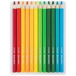 Карандаши цветные утолщенные BRAUBERG KIDS 24 цвета, грифель 5 мм, 181879