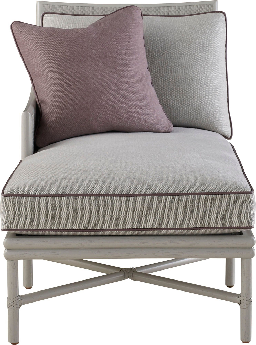 Кресло McGuire Open Oval Caned Chaise Lounge