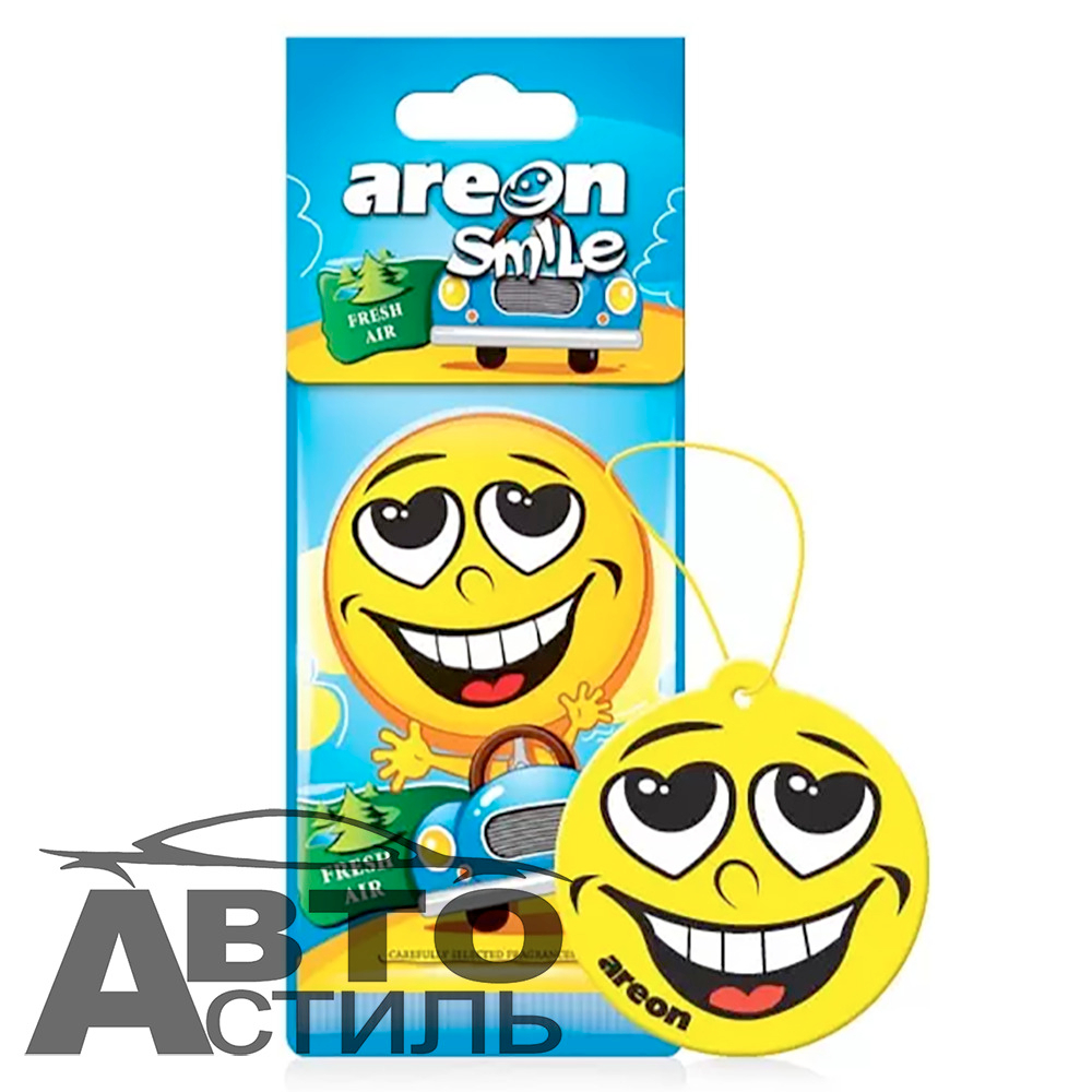 Ароматизатор сухой AREON Смайл - Фреш свежий воздух/Fresh Air 704-SMR-315-ЧЗБ
