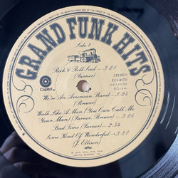 Винтажная виниловая пластинка LP Grand Funk Hits (Japan 1976) (Obi) Some Kind Of Wonderful (Poster)
