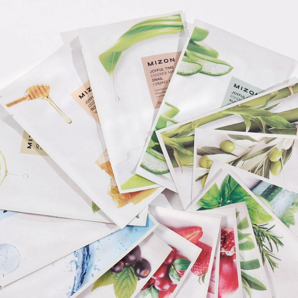 Маска тканевая с улиточным муцином Mizon Joyful Time Essence Mask Snail