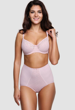 Бюстгальтер-балконет с мягкими трехразрезными чашками (Размер: 95E) (Цвет: пудровый)