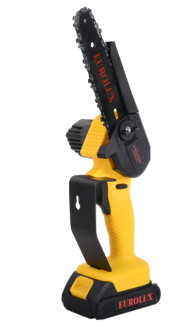 Электрическая аккумуляторная пила ELS-20-Li-2К 6+8 Eurolux (две цепи,две шины,2 АКБ и ЗУ в компл)