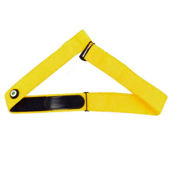 Сменный ремешок с электродами для монитора сердечного ритма, кардиодатчика HRM для Garmin, Polar, Wahoo, 45 мм (Желтый)