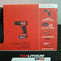 Milwaukee Дрель-шуруповерт, 18 В, 100 Нм, 2 АКБ