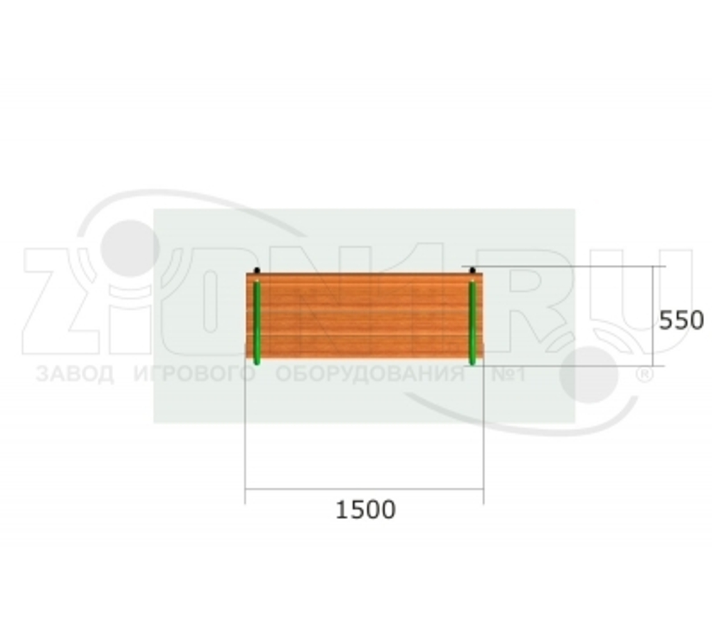 Скамейка парковая ZION ДП1 (СП181)