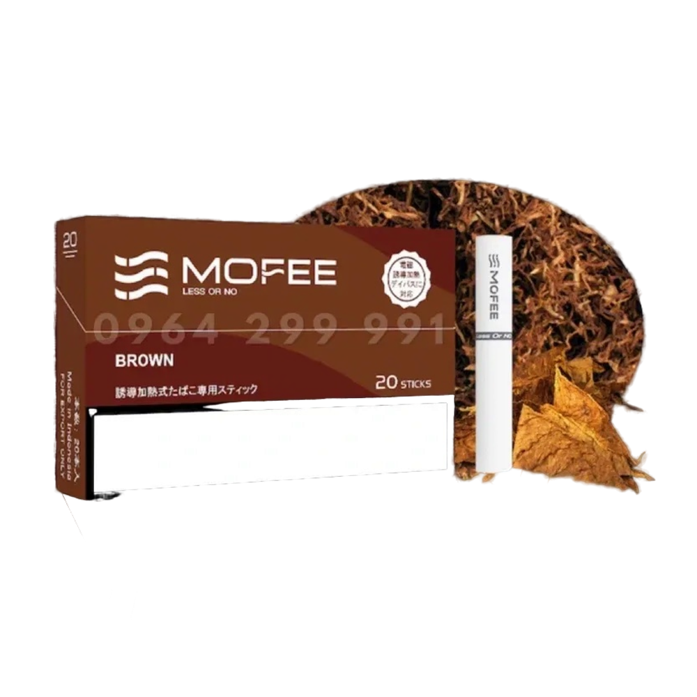 Стики Mofee Brown - табак с древесно-ореховыми нотками (Япония) (блок - 10 пачек)