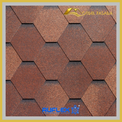 Гибкая черепица Ruflex Sota R-S-7 Терракота 3 м2/уп.