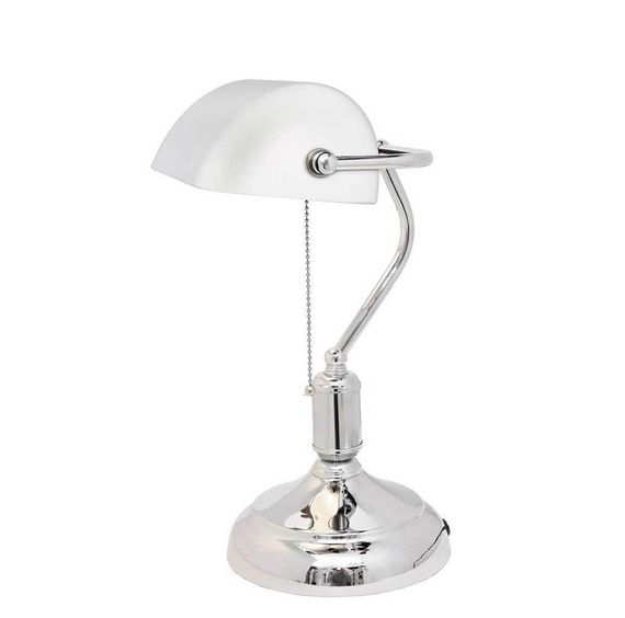 Настольная лампа Lumina Deco Banker LDT 305 WT+CHR