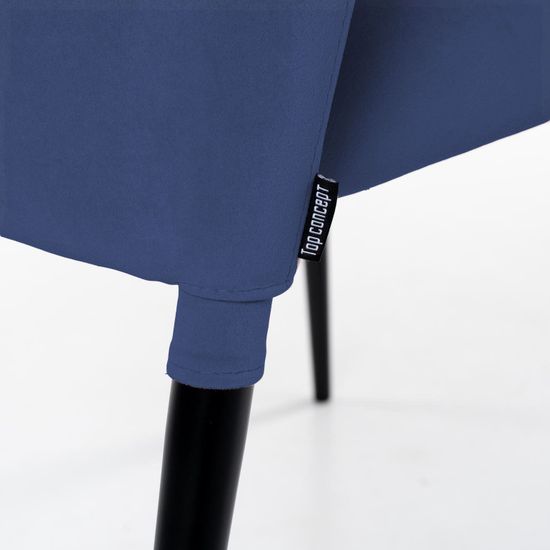 Стул Albert (Альберт), бархат синий 29