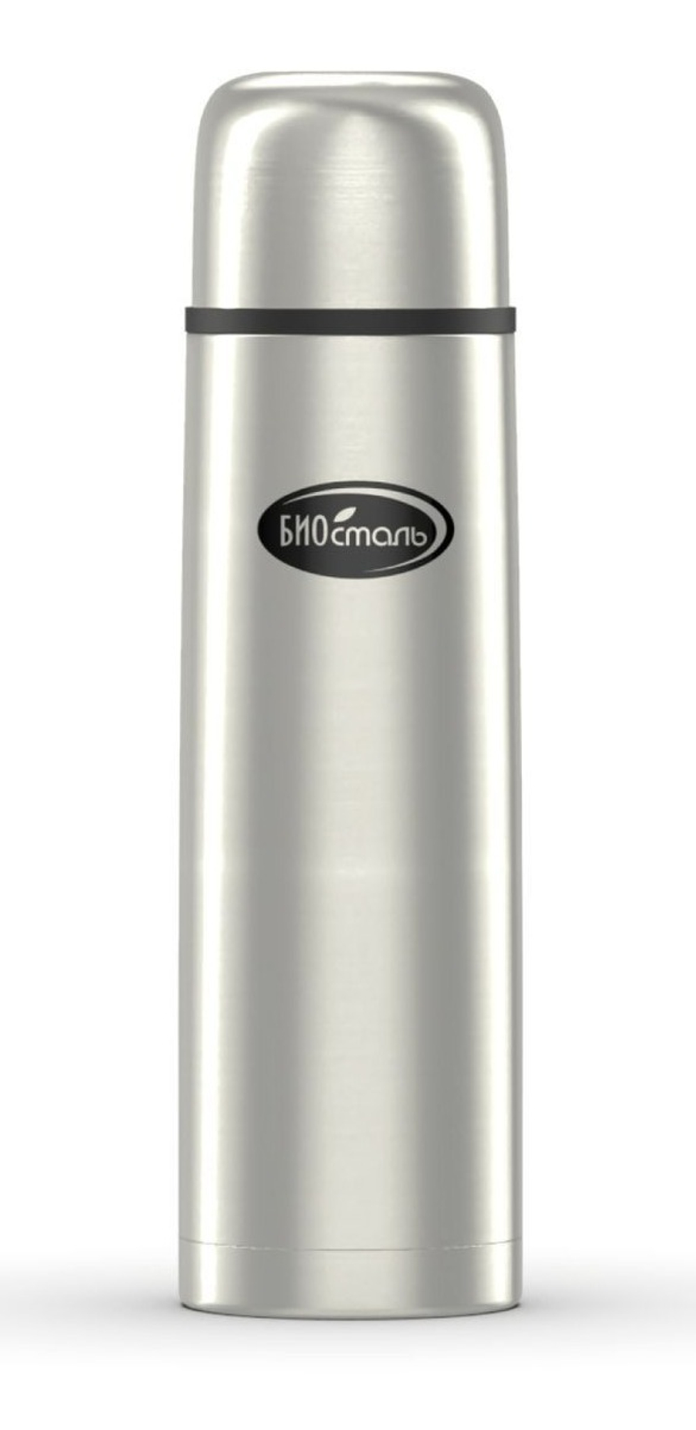Термос Biostal (1 литр), узкое горло, пробка с ситечком, пробка с кнопкой