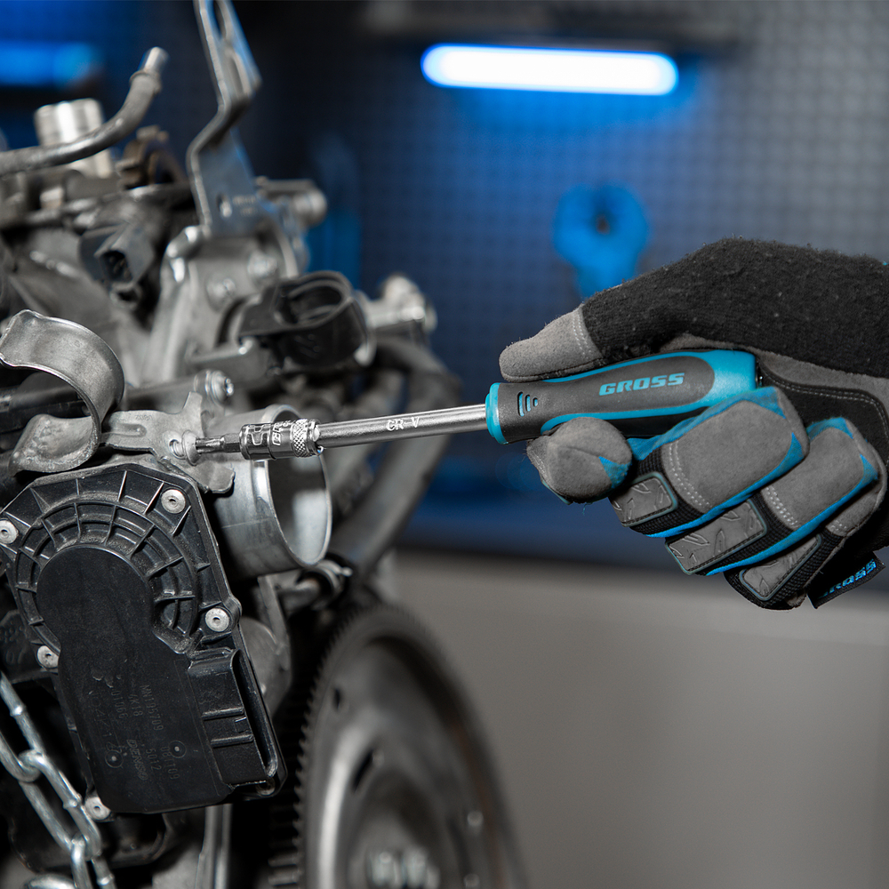 Набор инструментов, 1/4", 1/2", CrV, 120 зубьев, 101 предмет Gross